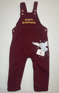 Harry Potter Overalls Set Hedwig Burgundy Red Unisex 18m Letter Hogwarts - Picture 1 of 8