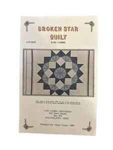 Quilt Pattern “Broken Star Quilt” Log Cabin Creations - Picture 1 of 3
