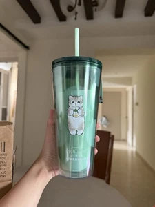 Starbucks X Mofusand Classic Green 20oz Cold Cup (summer 3 2025) - Picture 1 of 7