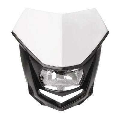 Polisport Lampenmaske HALO SCHWARZ WEISS + Leuchtmittel + universal Befestigung - Bild 1 von 4