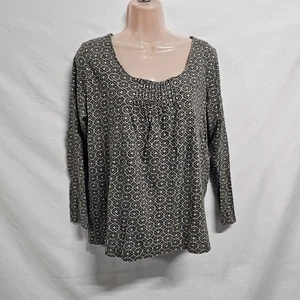 J. Jill lässiges Biesen Top Bluse Damen Größe MP Baumwolle - Bild 1 von 9