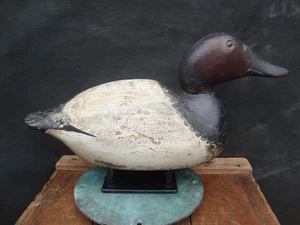 CANVASBACK MASON DECOY FACTORY DETROIT MICHIGAN ANTIKE KÖDER - Bild 1 von 5