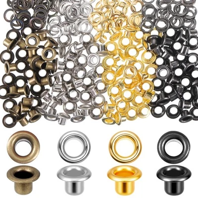 Ojales y ojales de metal para manualidades de papel 120 juegos 4 colores ojales ojales... Foto 1 de 4