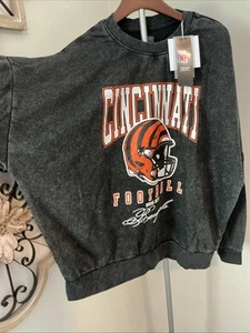 NFL Cincinnati Bengals Gameday Couture Sudadera Cuello Redondo Talla L Vintage Lavado - Imagen 1 de 8