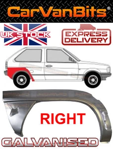 PARA VW POLO 86C 3 PUERTAS 81-84 ARCO DE RUEDA TRASERO REPARACIÓN CARROCERÍA ALA GUARDABARROS PANEL DERECHO - Imagen 1 de 6