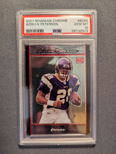2007 Bowman Chrome #BC65 Adrian Peterson Rookie Card RC PSA 10