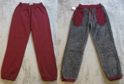 Pantalones deportivos Lands End Serious para hombre medianos rojos forrados de sherpa 055 Foto 1 de 4