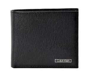 Calvin Klein Men's RFID Blocking Leather Bifold Wallet Black - Picture 1 of 5