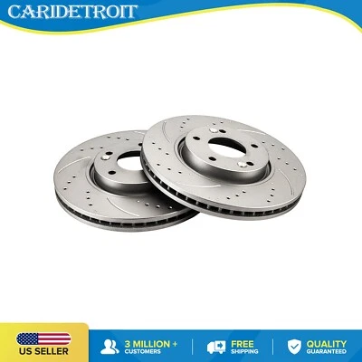 Par de rotores de freno delanteros 31427 para Hyundai Sonata 2007-2014 Kia Optima 2011-2016 Foto 1 de 4