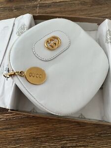 GUCCI VINTAGE WHITE LEATHER  (SMALL) COIN PURSE-BOX-TAGS-VERY RARE