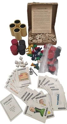 Juego Plus 1933 Vintage 79 Piezas Pista Damas Palabras Azulejos Madera Metal Foto 1 de 4