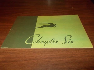 1934 Chrysler Six Deluxe 24-page Color Sales Catalog  - Picture 1 of 7
