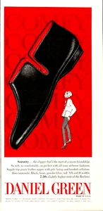 1964 Daniel Green Shoes New York Vintage Approximately 3/4 Page Color Print Ad - Picture 1 of 1