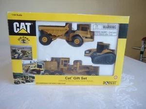 Norscot 1/64 Scale CAT Gift Set (12G Grader-D25D Truck-Challenger 45 Tractor) - Picture 1 of 6