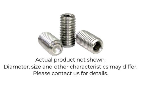 235 40r18 Set Of 4 4-40 X 1/8" Slotted Head Cup Point Set Screw, Flat Head Drive, Coarse, Stainless A2 (304 18-8 4 In Socket