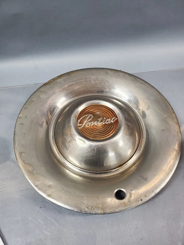 Cubierta de rueda tapacubos Pontiac Chieftain 15" vintage OEM 1949 1950 Foto 1 de 4
