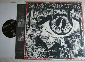 SATANIC MALFUNCTIONS / CAUSE OF DIVORCE Split LP skitsystem active minds doom - Picture 1 of 2