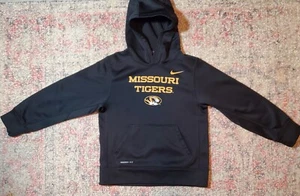 Nike Therma-Fit Missouri Tigers Black Hoodie Sweatshirt-Youth Medium (10-12)-VGC - Picture 1 of 14
