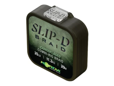 Korda Slip-D Braid 25lb Camo Combo-Multi Rig Braid Carp Fishing Line 20m
