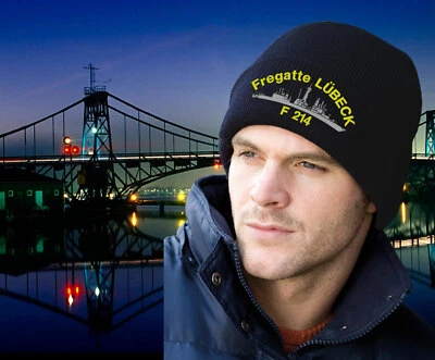 HAVENROCKER Rollmütze, Wollmütze F 214 Fregatte Lübeck, F214, F-214 /Thinsulate