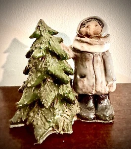Meryl Easson-RARE-Child Evergreen-Cold Spring Harbor/Long Island Ceramacist - Picture 1 of 2