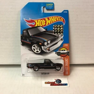Datsun 620 #317 * Negro * Juego de fábrica Hot Wheels 2017 * WF3 - Imagen 1 de 2