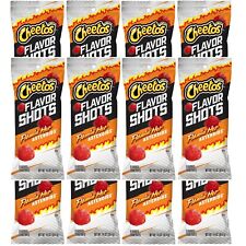 Cheetos Flavor Shots FLAMIN HOT ASTEROID Corn Puffs Poppers 1.25Oz Bags, 12 BAGS