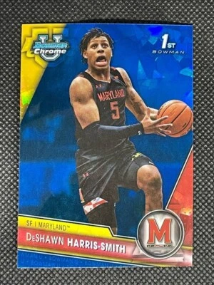 2023-24 Bowman University Chrome Sapphire DeShawn Harris-Smith #52 - Image 1 of 2