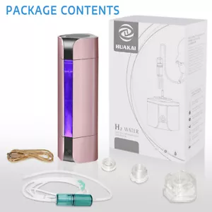 Portable Hydrogen Generator Water Bottle SPE PEM Technology Ionizer Filters Cup - Picture 1 of 11