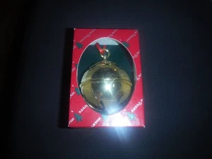 REED & BARTON 1996 CHRISTMAS HOLLY BELL GOLD-PLATE NEW W/ ORIGINAL BOX - Picture 1 of 1