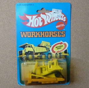Bulldozer Hot Wheels WorkHorses CAT Nr. 1172 Original Blister Luftpolsterkarte - Bild 1 von 5