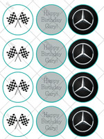 Baking Accs Cake Decorating Rocket League Pre Cut Personalised Edible Cupcake Toppers 12 X 2 Home Garden