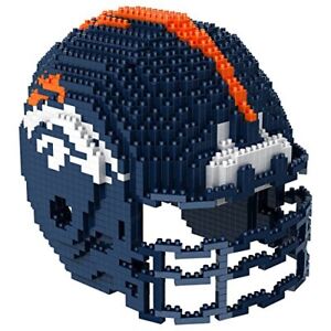 FOCO NFL Denver Broncos 3D Large Helmet BRXLZ 3D Construction Toy Blocks