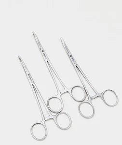 Hemostat Surgical Kelly Curved 14cm Pliers Dental Locking Forceps 3pcs - Picture 1 of 7