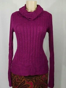Suéter para mujer NEW YORK & CO cuello alto manga larga púrpura talla S - Imagen 1 de 10