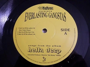 Everlasting Gangstas Back Up Off Me 12” Single 2002 Vinyl Record - Imagen 1 de 3