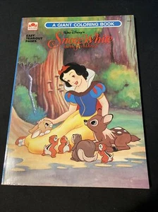 Vintage Golden Disney Snow White Seven Dwarfs Giant Coloring Book UNUSED 1993 - Picture 1 of 7