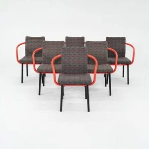 2004 Ettore Sottsass for Knoll Mandarin Dining Chair w/ Pattern Fabric 6x Avail - Picture 1 of 12