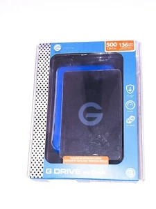 G-Technology 500GB G-DRIVE ev RaW USB 3.1 with Rugged Bumper - Picture 1 of 3