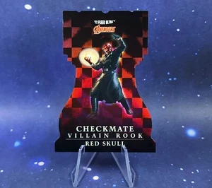 Red Skull SSP 2022 Fleer Ultra Checkmate Villain Rook Die Cut Marvel Avengers - Picture 1 of 13