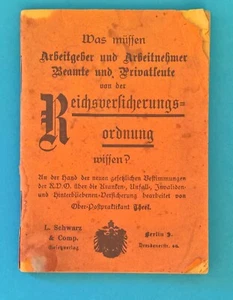 Reichsversicherungsordnung von 1912 (Taschenbüchlein) - Bild 1 von 4