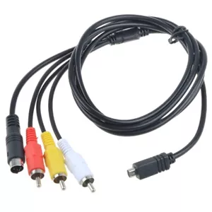 AV A/V Audio Video TV Cable Cord Lead For Sony Handycam DCR-DVD650/e/v Camcorder - Picture 1 of 4