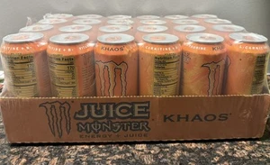 Rare! Monster Energy JUICE KHAOS - 24 Pack - Free Shipping BBD 09/26 😱 Rare! - Picture 1 of 5