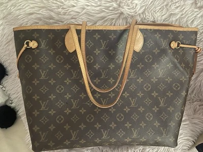 Bolso Louis Vuitton Neverfull GM Lona Marrón, 22" Ancho 1999.00 Excelente Estado Foto 1 de 4