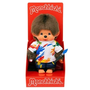 Figura de peluche Monchhichi Painting Boy 20 cm - 203826 - Imagen 1 de 3