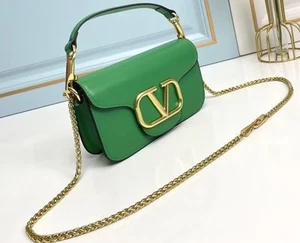 Valentino Garavani Loco Small Leather Shoulder Bag with Dugs bag - Picture 1 of 7