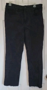Good American Good Legs Straight Damenjeans Gr. 14/32 gerades Bein mittlerer Bund schwarz - Bild 1 von 7