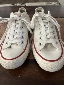 Converse White All Star Low Top, Women 7.5 Men 5.5 - Picture 1 of 11