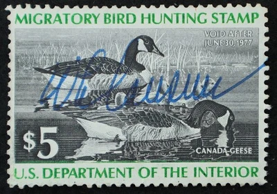 U.S. Used Stamp Scott #RW43 $5 Federal Duck Hunting. Choice! - Image 1 of 2