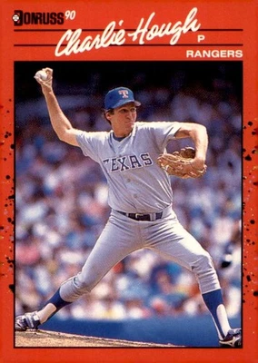 #411 Charlie Hough 1990 Donruss Excellent - Image 1 of 2